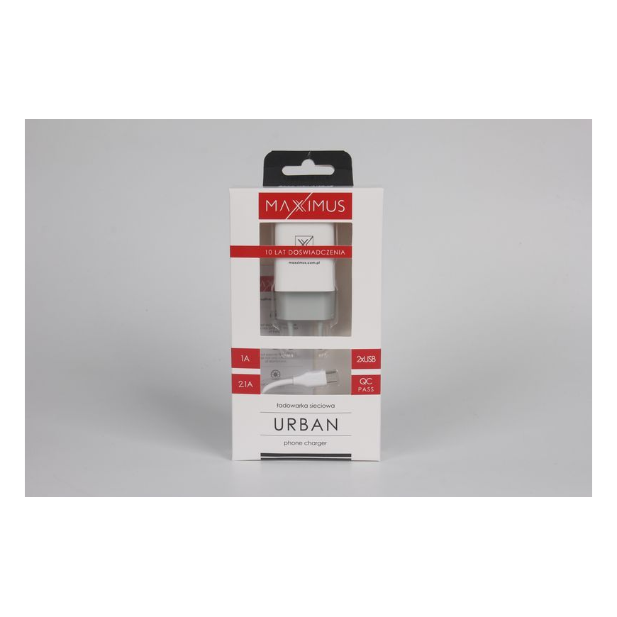 Wall charger Maxximus Urban 2.1A Micro USB, 2xUSB – 4