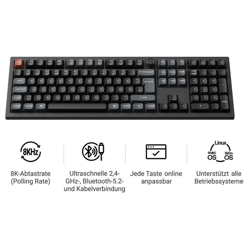 Keychron Keychron V6 Ultra 8K 100% Bk RGB Red H – 2