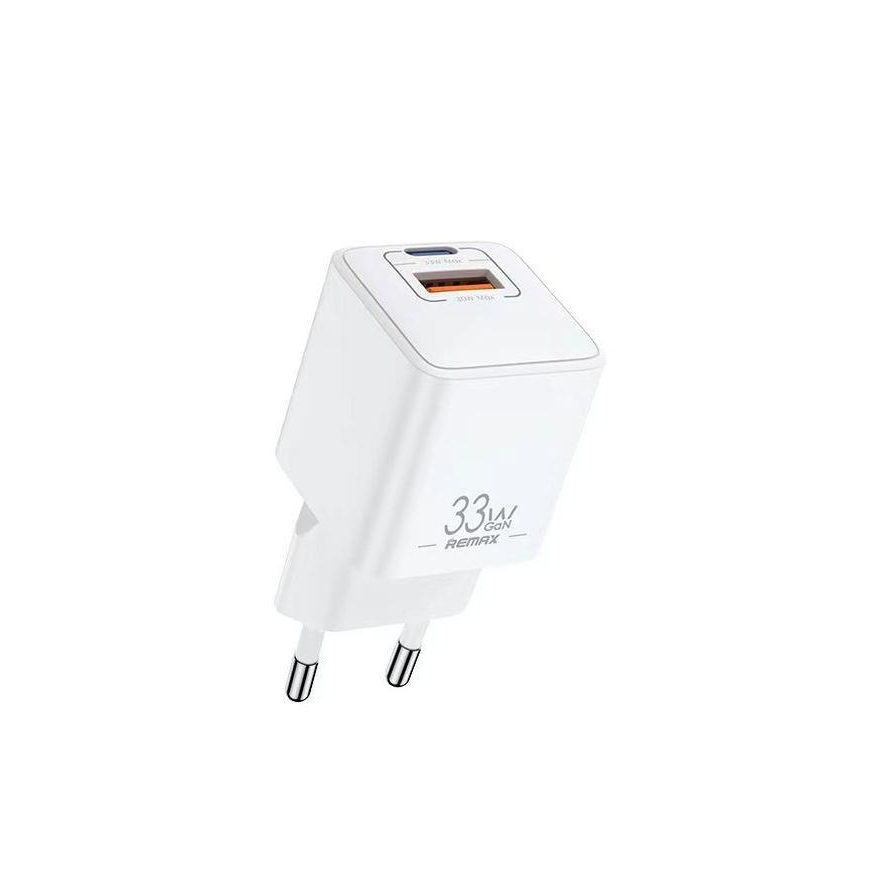 REMAX WALL CHARGER BATT SERIES PD QC 33W RP-U26 1xUSB + 1xUSB-C