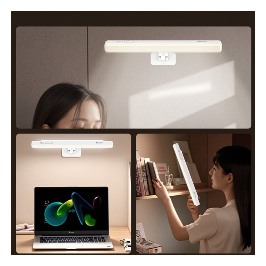 YESIDO MONITOR LAMP DH11 3200mAh 2800-6500K WHITE – 2