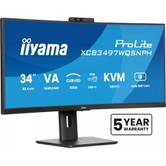 iiyama ProLite XCB3497WQSNPH-B1 PC lamekuvar 86,4 cm (34") 3440 x 1440 pikslit UltraWide Quad HD LED