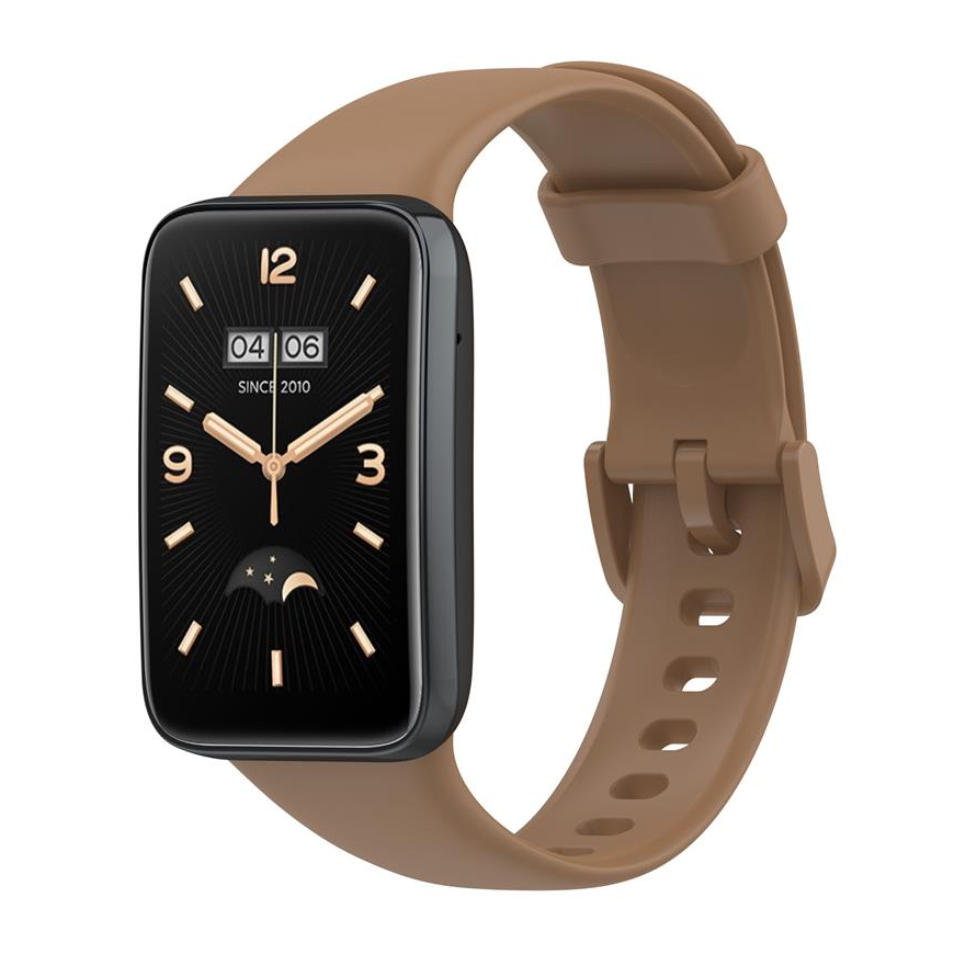 SILICONE STRAP MI BAND 7 PRO| M7 PRO (3). BROWN – 2