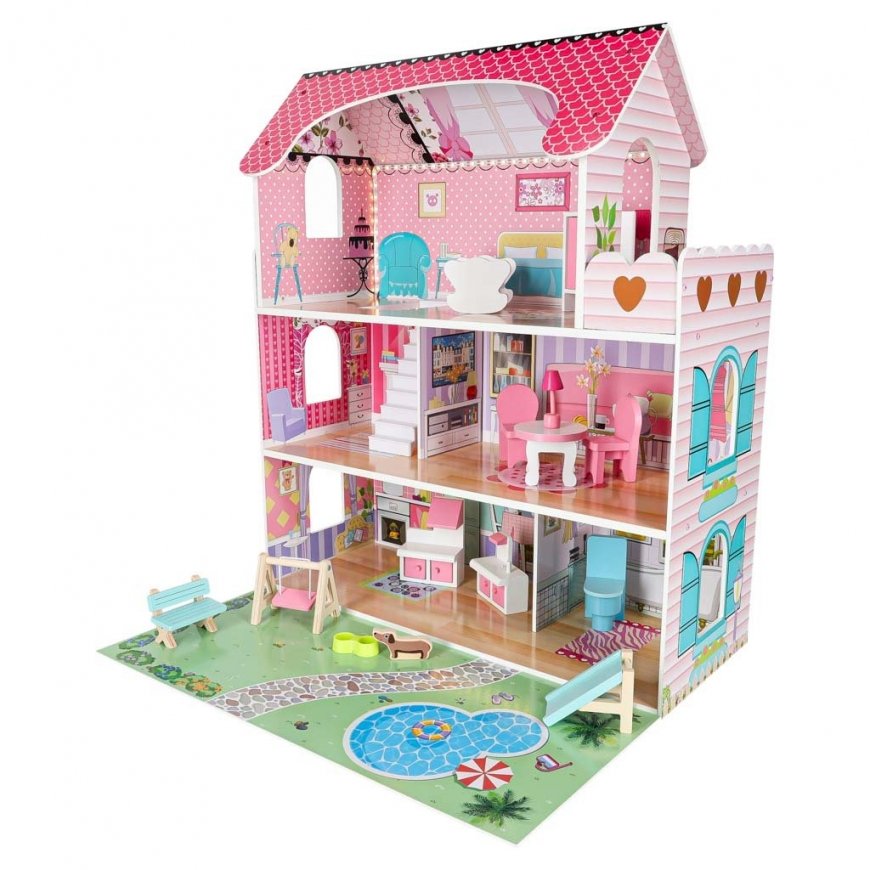 RoGer Koka Leļļu Nams ar LED