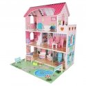 RoGer Wooden Dollhouse with LED 70cm Pink RoGer Wooden Dollhouse with LED 70cm Pink