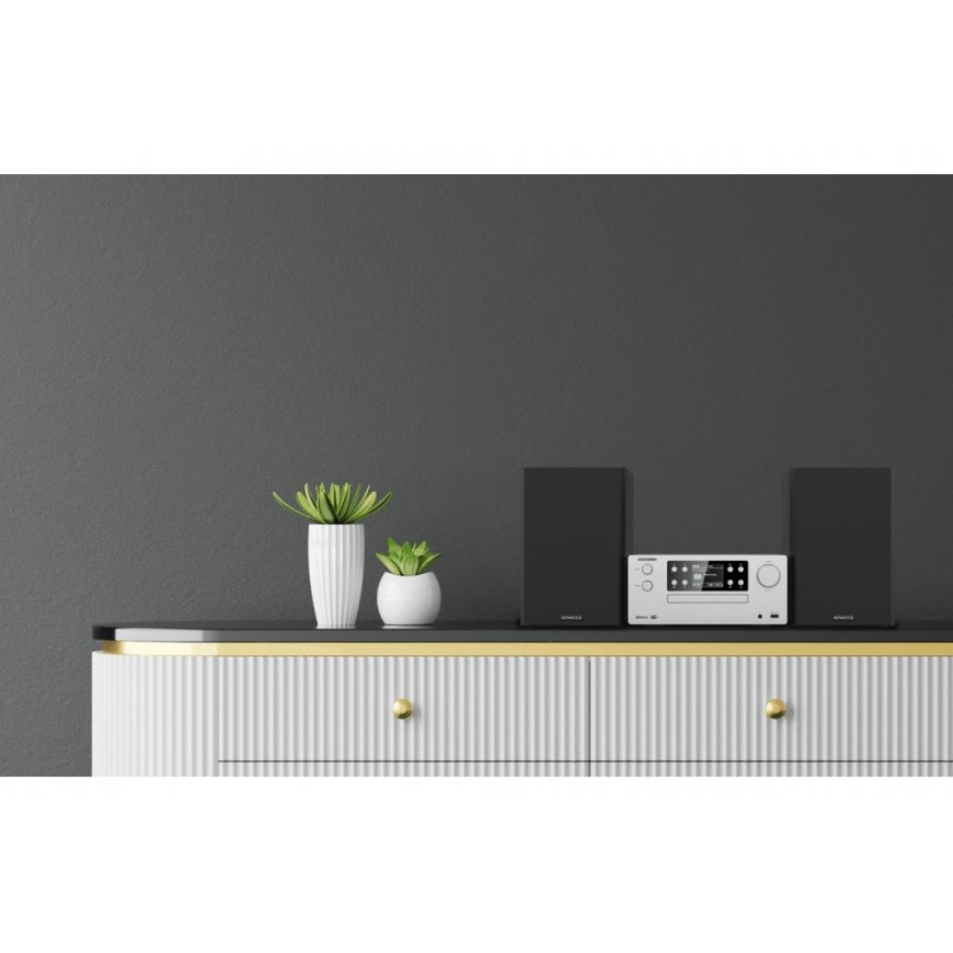 Kenwood Electronics M-925DAB-S helisüsteem koju Kodune audio mikrosüsteem 50 W Must, Hõbe – 4