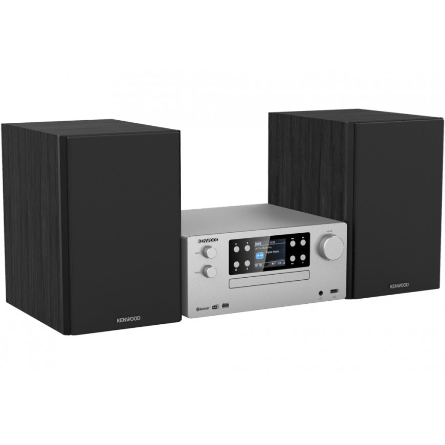 Kenwood Electronics M-925DAB-S kodin äänentoistolaite Kodin mikroaudiojärjestelmä 50 W musta, Hopea – 5