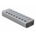 DeLOCK 63264 interfeisa centrmezgls USB 3.2 Gen 1 (3.1 Gen 1) Type-B Pelēks DeLOCK 63264 interfeisa centrmezgls USB 3.2 Gen 1 (3.1 Gen 1) Type-B Pelēks
