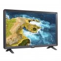 LG 24TQ520S-PZ.API televizors 59,9 cm (23.6") HD Viedtelevizors Wi-Fi Melns 250 cd/m²