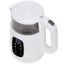 Adler AD 1305WS vedenkeitin 1,7 L 2200 W Läpinäkyvä, Valkoinen, Hopea