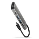 Axagon HMC-5G2 USB 10Gbps hub, 2x USB-A, 2x USB-C, HDMI 4k/60Hz, PD 100W, USB-C cable
