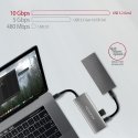 Axagon HMC-5G2 kannettavien tietokoneiden telakka ja porttitoistin Langallinen USB 3.2 Gen 2 (3.1 Ge