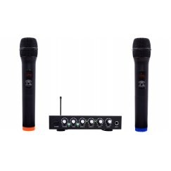 ProCaster Tempo karaoke mikseris su dvi belaidės mikrofonai