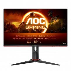 AOC G2 27G2ZN3/BK PC lamekuvar 68,6 cm (27") 1920 x 1080 pikslit Full HD LCD Must, Punane