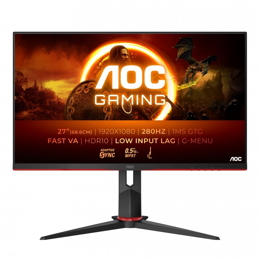 AOC G2 27G2ZN3/BK kompiuterio monitorius 68,6 cm (27") 1920 x 1080 pikseliai „Full HD“ LCD Juoda, Ra
