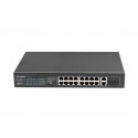 Lanberg RSFE-16P-2C-150 tinklo komutatorius Ne-valdomas Gigabit Ethernet (10/100/1000) Maitinimas pe