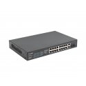Lanberg RSFE-16P-2C-150 network switch Unmanaged Gigabit Ethernet (10/100/1000) Power over Ethernet 