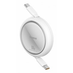 Baseus Free2Pull USB-kaapeli 1 m USB C Valkoinen