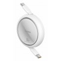 Baseus Free2Pull USB kabelis 1 m USB C Balts Baseus Free2Pull USB kabelis 1 m USB C Balts