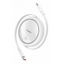 Baseus Free2Pull USB-kaapeli 1 m USB C Valkoinen