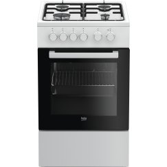 Beko FSS52020DW Brīvi stāvoša plīts Elektrisks Gāzes Balts