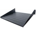 Intellinet 19" Cantilever Shelf, 2U, 2-Point Front Mount, 400mm Depth, Vented, Max 25kg, Black, Thre