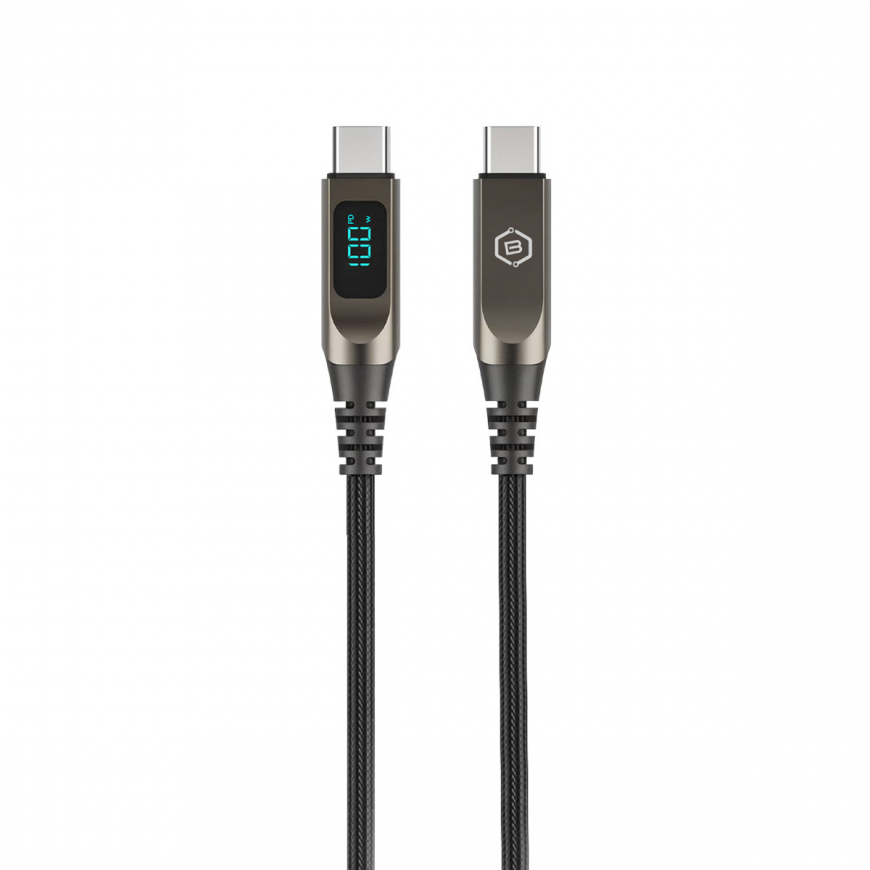 Blavec Kabel Lumix pleciony - Typ C na Typ C - PD 100W 5A LED di – 2