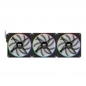 140 mm Thermaltake TS140 EX RGB 3Pak fan (juoda) 140 mm Thermaltake TS140 EX RGB 3Pak fan (juoda)
