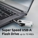 Intenso USB flash drive Office Line, 64 GB, USB-A, 3.2 Gen 1x1, black-silver Intenso USB flash drive Office Line, 64 GB, USB-A, 3.2 Gen 1x1, black-silver