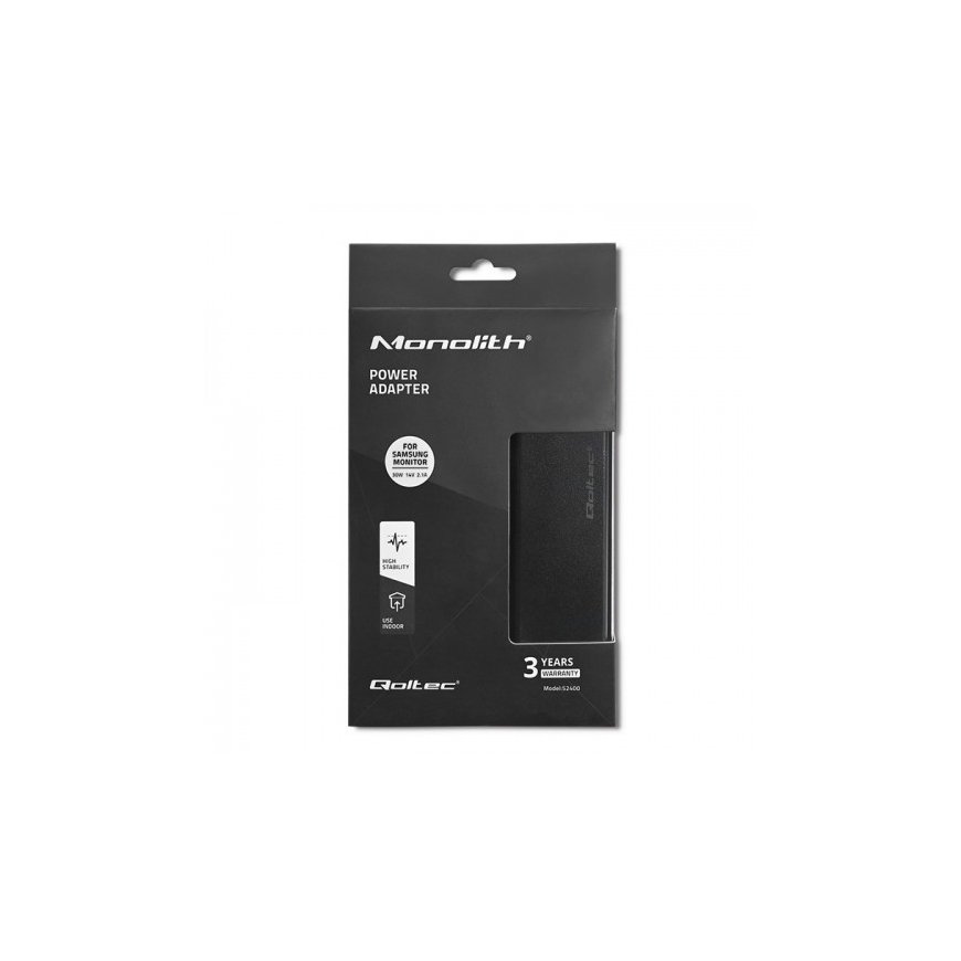 Qoltec 52400 toiteadapter ja vaheldi Hoonesisene 30 W Must – 4