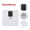 KLAUSBERG white bathroom scale, 4 × AAA, KB 7941 KLAUSBERG white bathroom scale, 4 × AAA, KB 7941