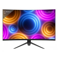 LC-Power LC-M27QC PC lamekuvar 68,6 cm (27") 2560 x 1440 pikslit Quad HD LCD Must, Punane