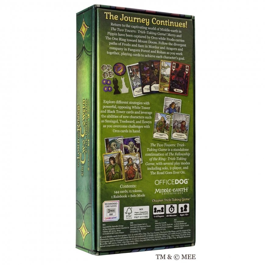 Asmodee The Lord Of The Rings: The Two Towers: Trick-Taking Game Card Game – 3