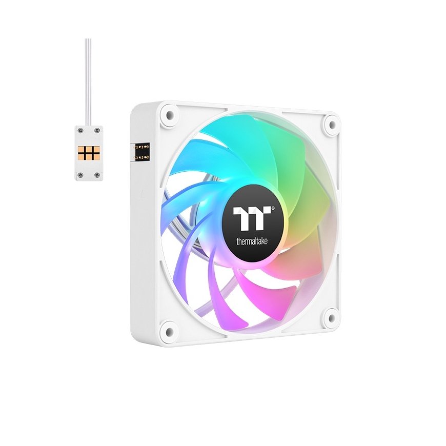 140mm Thermaltake TS140 EX RGB Valge 3Pack Ventilaator Valge