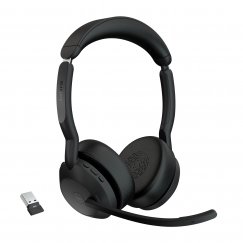 Jabra Evolve2 55 Austiņas Bezvadu Birojs / zvanu centrs Bluetooth Melns