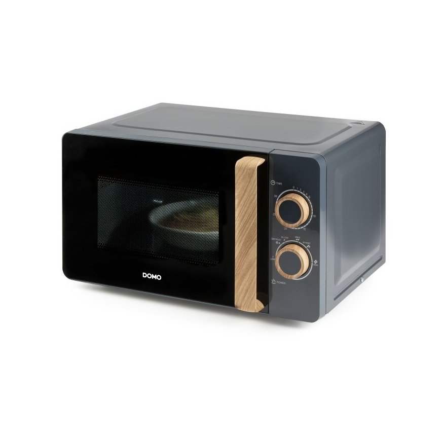 Domo DO3320 Black, Wood Solo microwave Countertop 20 L 700 W