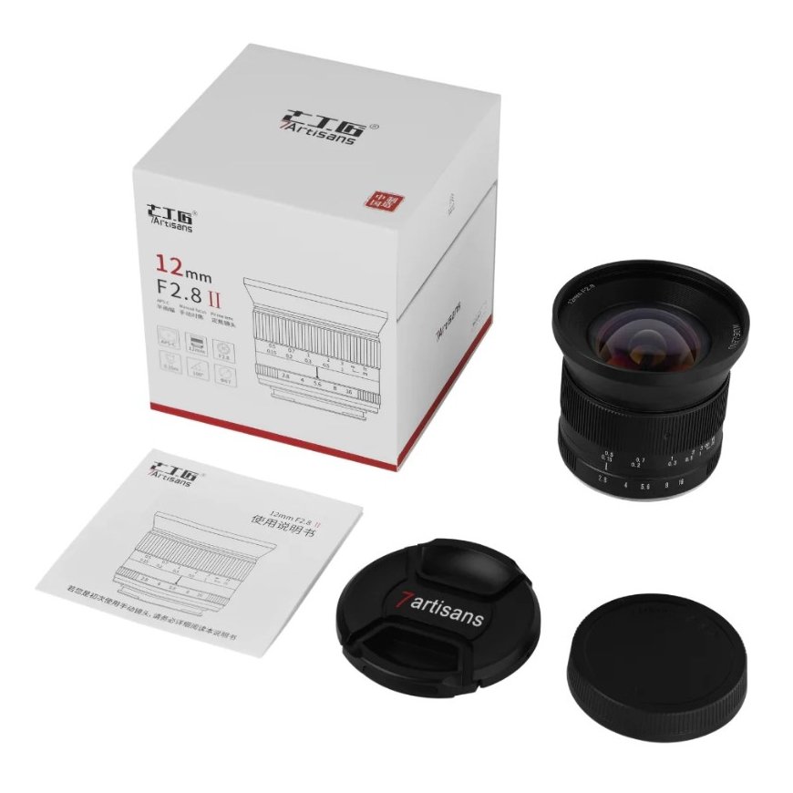 7Artisans A601B-II 12mm F2.8 MKII MILC/SLR Ülilainurk objektiiv Must – 4