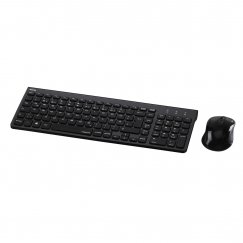 Hama Trento näppäimistö Sisältää hiiren Office Langaton RF QWERTZ Saksa musta