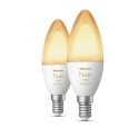 Philips Hue balts atmosfēras apgaismojums Svece – viedā spuldze E14 – (2 gab. iepakojumā) Philips Hue balts atmosfēras apgaismojums Svece – viedā spuldze E14 – (2 gab. iepakojumā)
