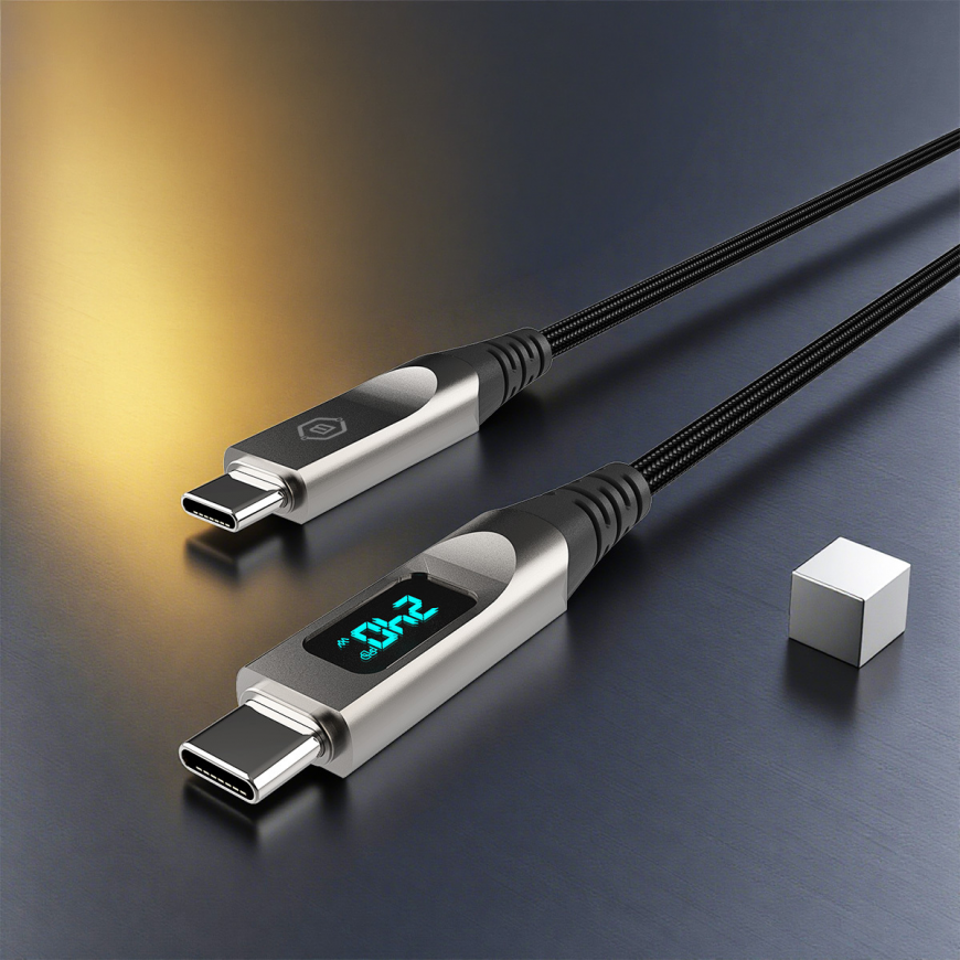 Blavec Kabel Lumix pleciony - Typ C na Typ C - PD 240W 5A LED di – 4