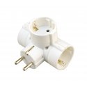 Fuj:tech 3-part vertical power strip, white Fuj:tech 3-part vertical power strip, white