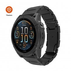 FIXED Titanium Strap Hihna musta Titaani, Ruostumaton teräs