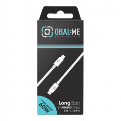 OBAL:ME LongRun USB-C|USB-C Cable 60W 1m White