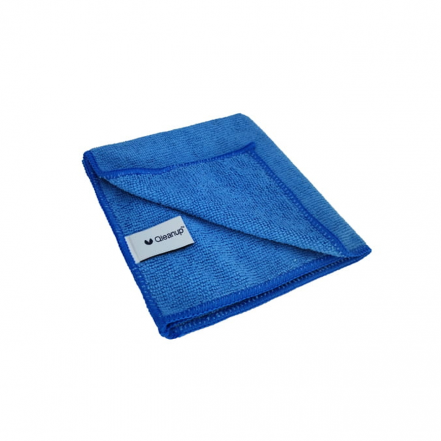 Салфетки из микрофибры 250 г|м², 30x30 см, 10 шт., QLEANUP, сини