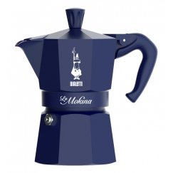 Bialetti 0005411 manuālais kafijas pagatavošanas rīks Mokas kafijas katliņš 0,04 L Zils