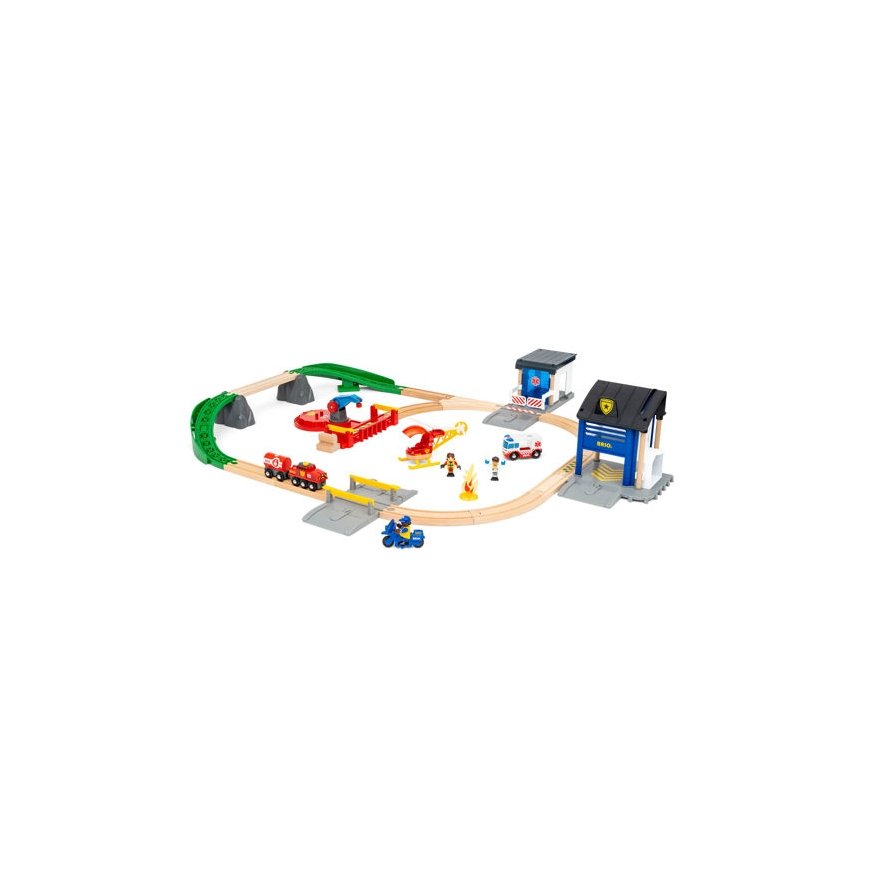 BRIO Rescue Team Train Set