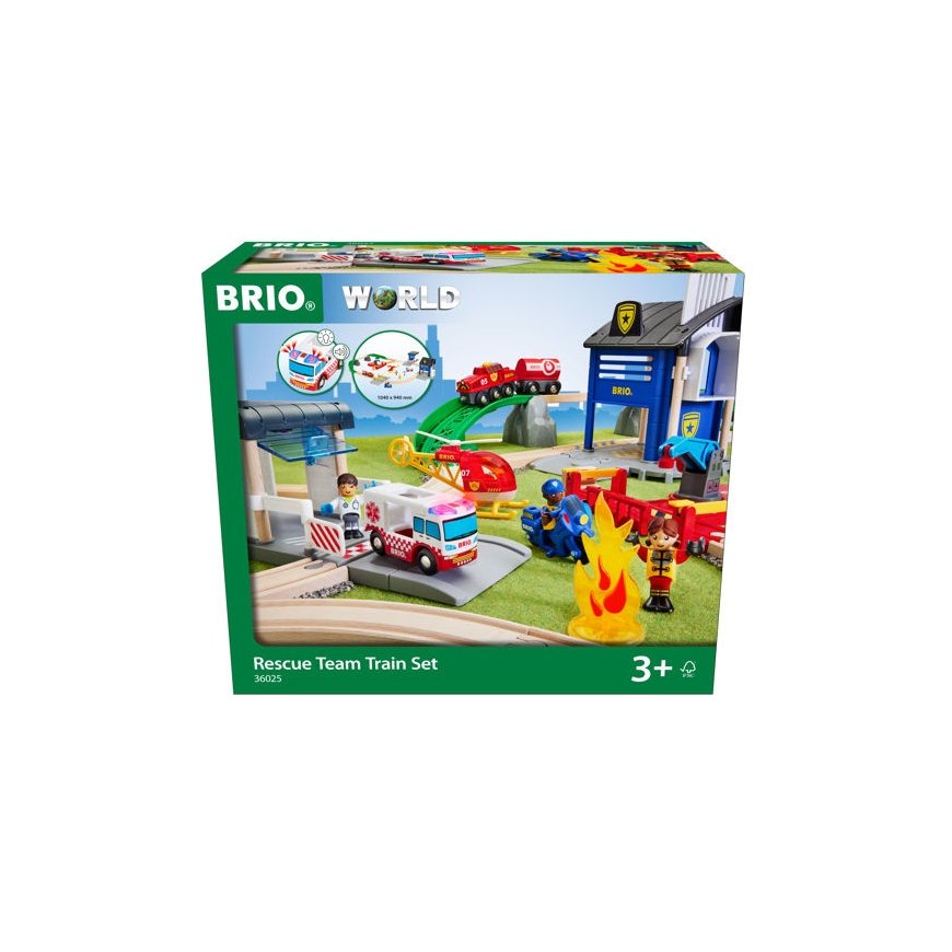 BRIO Rescue Team Train Set – 2