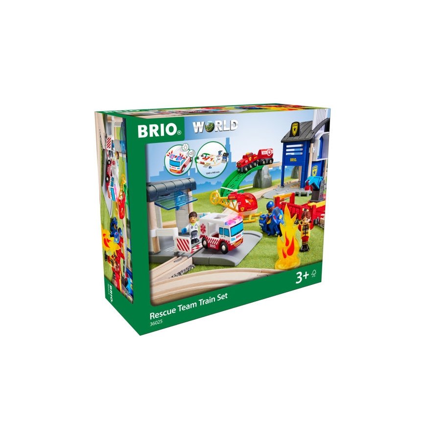 BRIO Rescue Team Train Set – 3