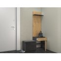 Topeshop DUO WIESZAK ANT/ART вешалка для одежды Антрацит, Дуб Topeshop DUO WIESZAK ANT/ART вешалка для одежды Антрацит, Дуб