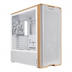 Lian Li Lancool LAN217W tietokonekotelo Midi Tower Valkoinen, Puu