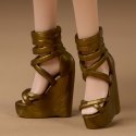 Barbie Signature Basics Collectible Doll, Model 06 with Brunette Hair in Shimmery Golden Skirt & Hal